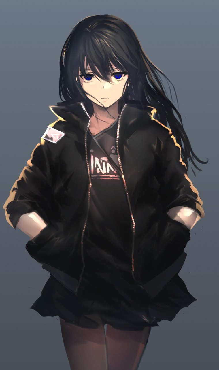 Аниме девушка со светлыми волосами