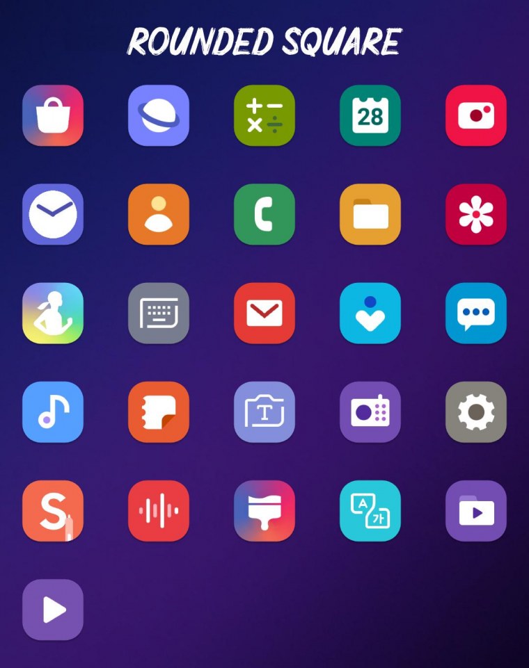 Иконки приложений самсунг