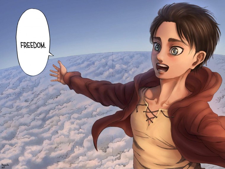 Леви Аккерман черно белый