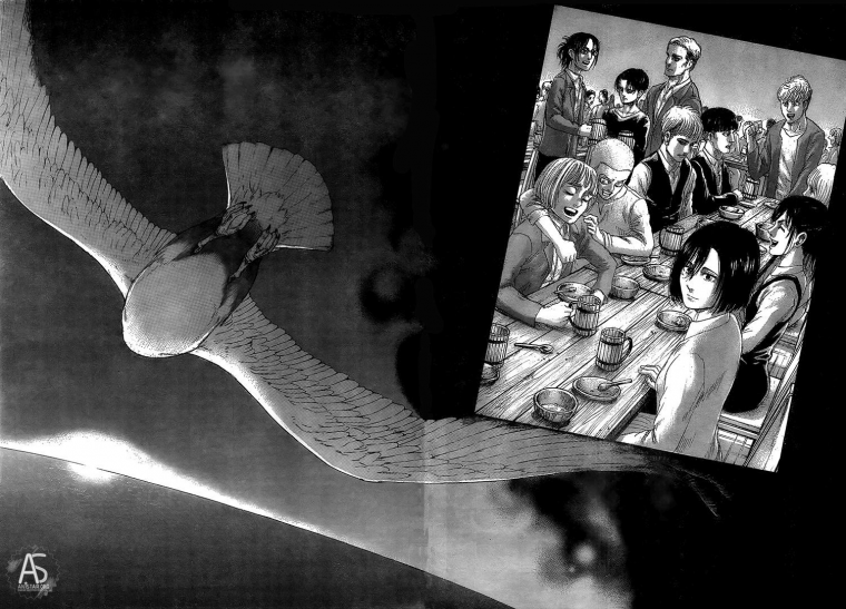 139 Глава атаки титанов птица