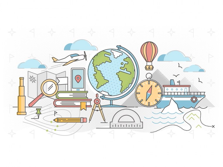 Векторный рисунок география