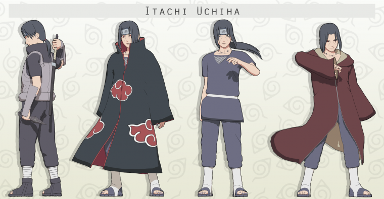 Косплей Итачи в полный рост