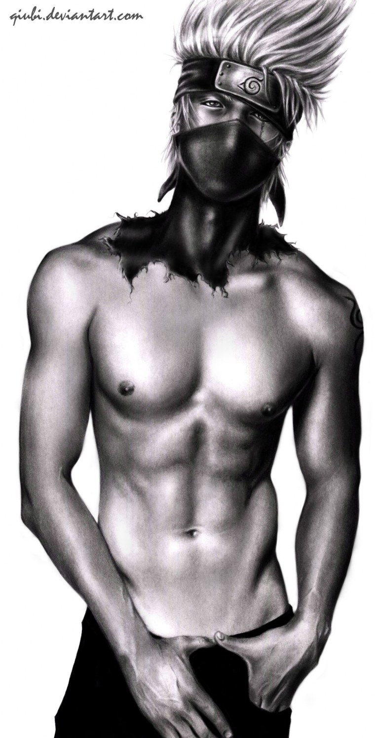 Какаши Хатаке с мандарином