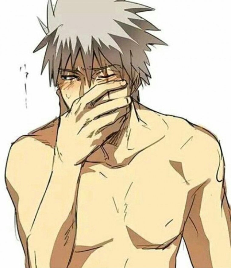 Косплей на Какаси Хатакэ с прессом