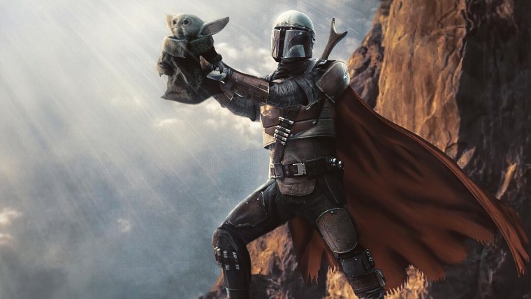 Мандалорец и малыш йода