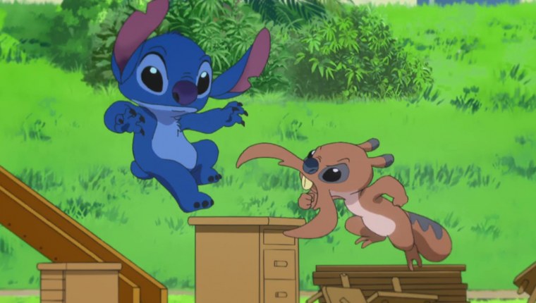 Стич с сердечками