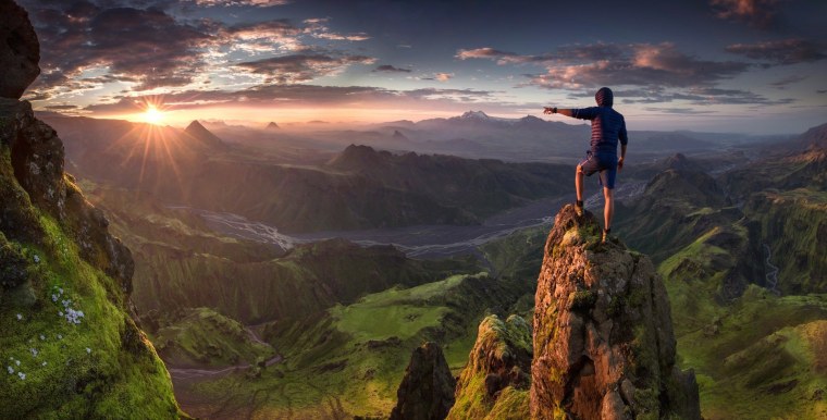 Человек в горах