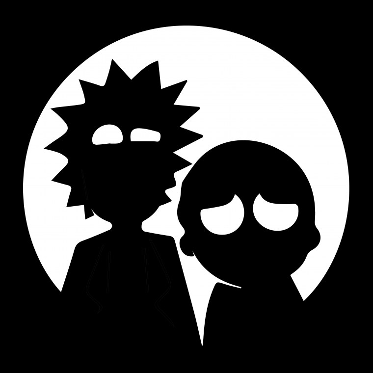 Рик и Морти чб