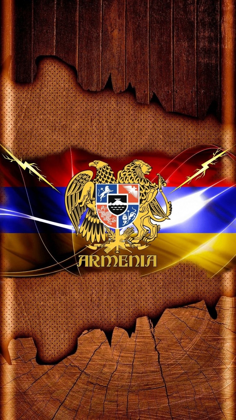 Флаг Армении с орлом