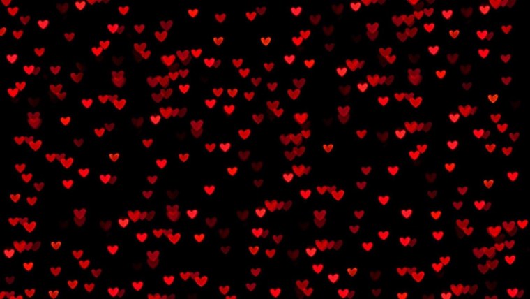 Сердечко на черном фоне