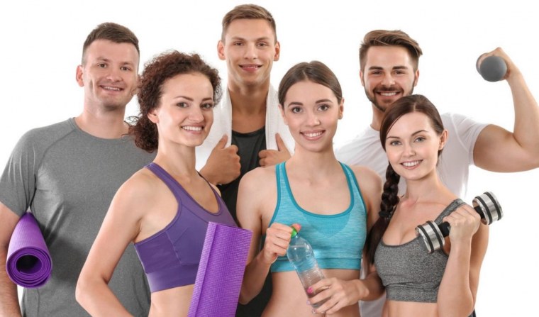 Бег на белом фоне