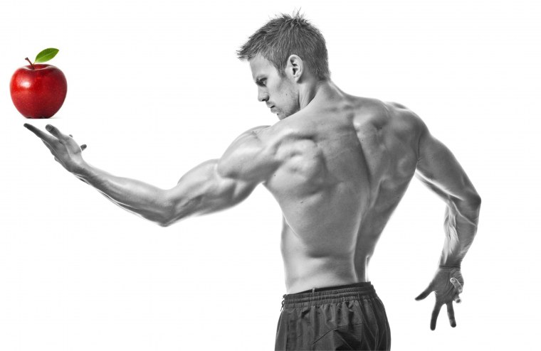 Спортсмен на белом фоне