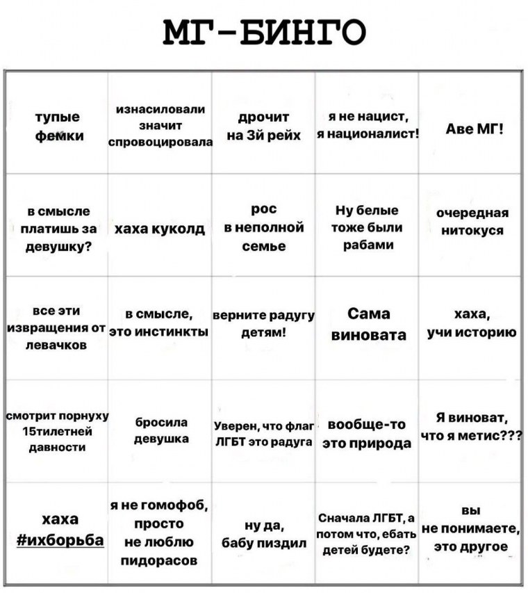 Бинго неудачника