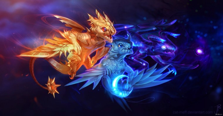 Ледяной Фамильяр дракон