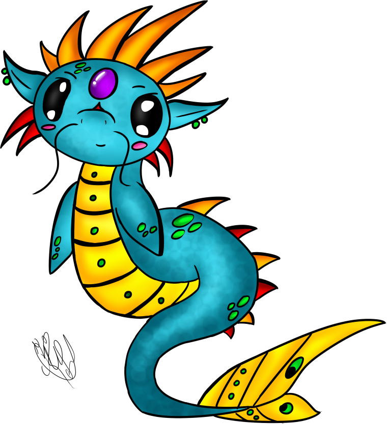 Мультяшный дракончик