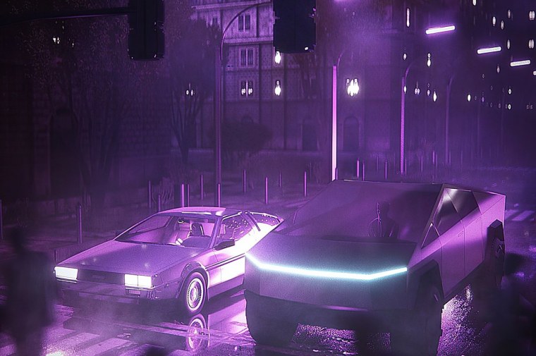 DMC DELOREAN Neon