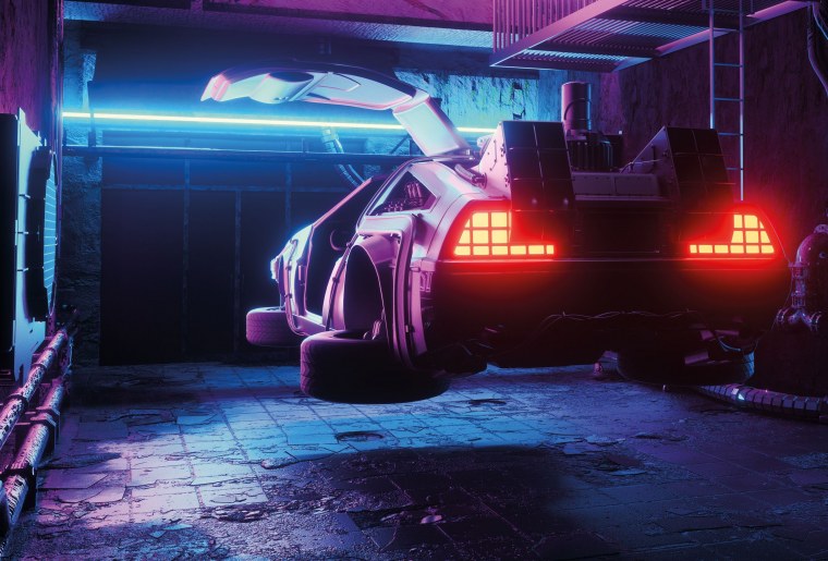 DELOREAN DMC 12 назад в будущее Cyberpunk