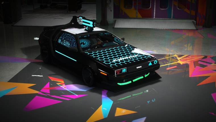 Cyberpunk 2077 "DELOREAN назад в будущее"