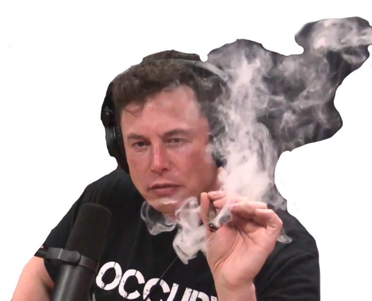 Элон Маск курит траву