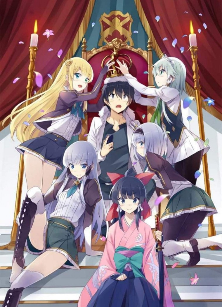 Аниме в другом мире со смартфоном 1 сезон