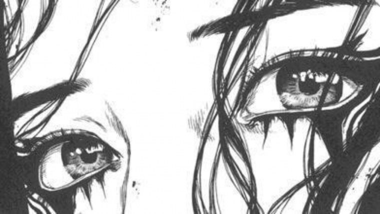 Аниме глаза черно белые