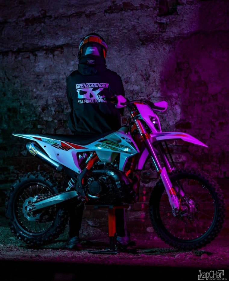 Питбайк неоновый зеленый