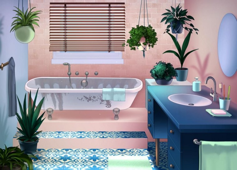 Ванная комната гача лайф фон