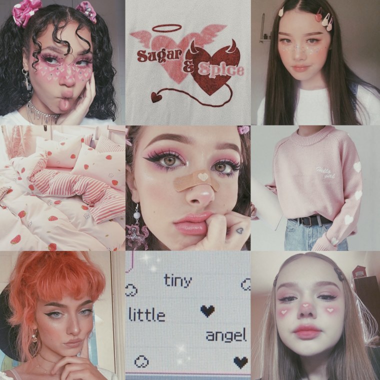 Софт герл стиль коллаж