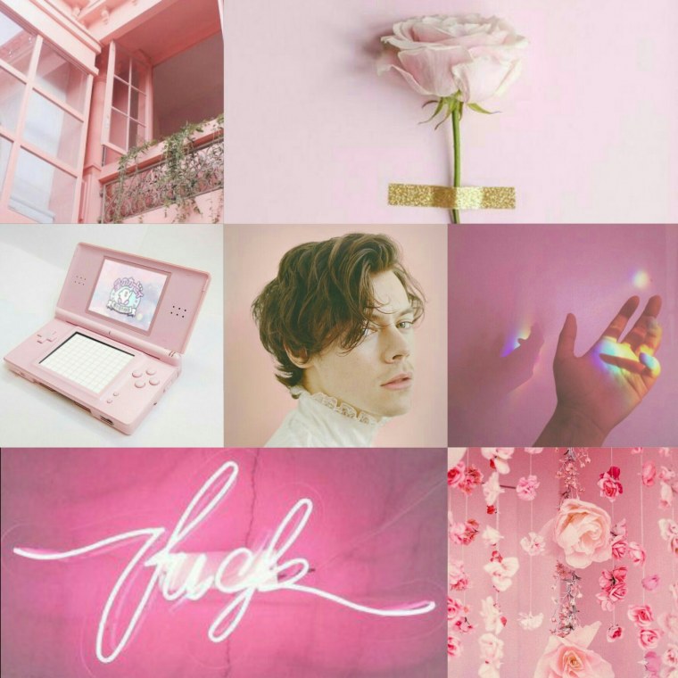 Розовая Эстетика на стену