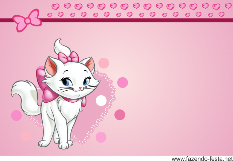 Приглашение на день рождения кошечка Мари