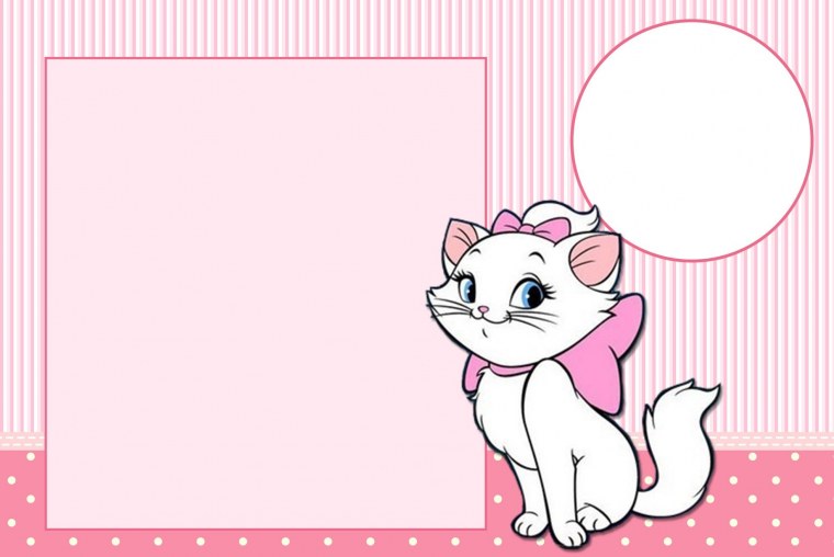 Приглашение на день рождения кошка Мари