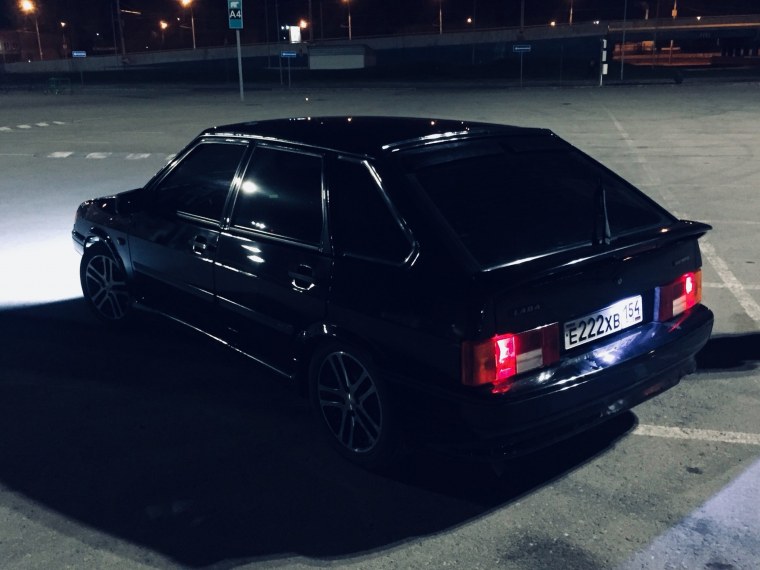 Лада 2114 черная тонированная