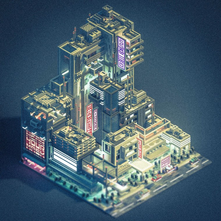 Мегабашня киберпанк