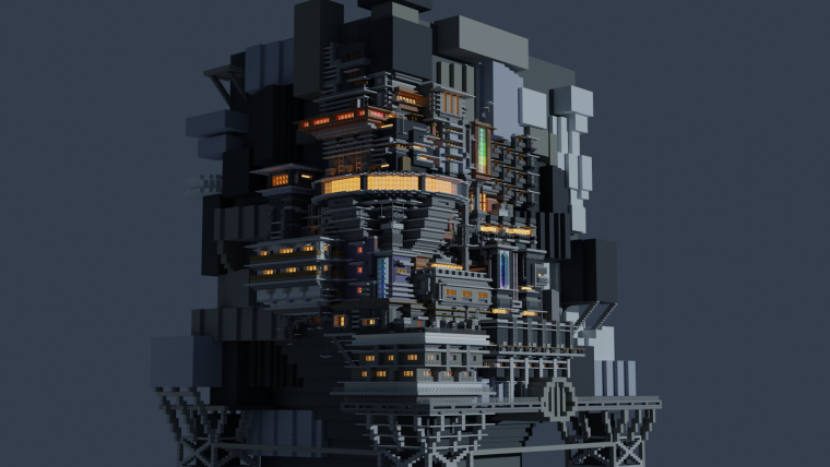 Cyberpunk City майнкрафт