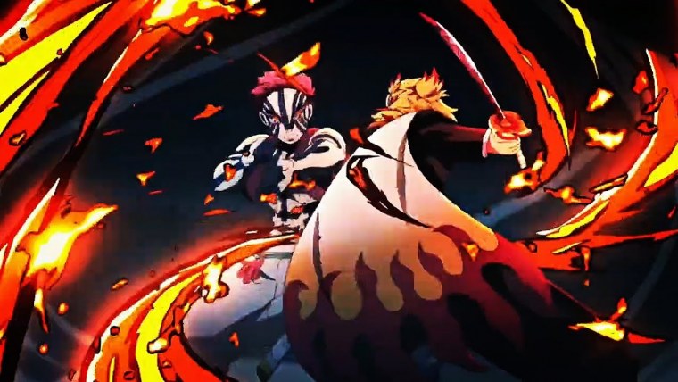 Ренгоку и Аказа бой