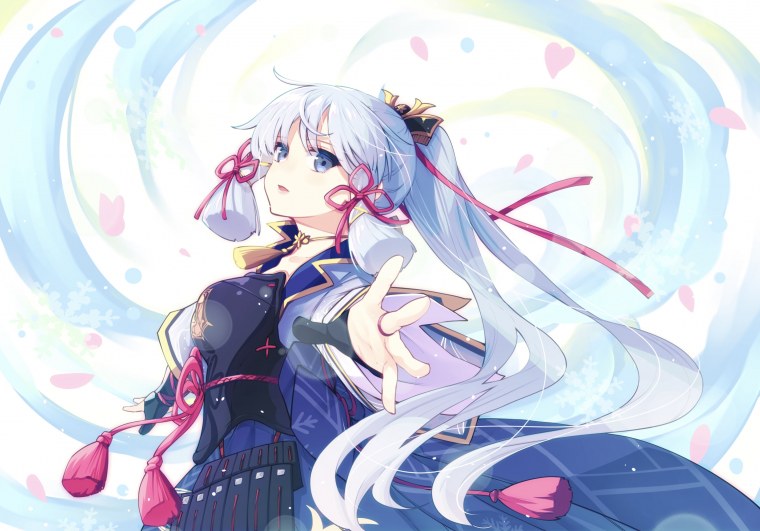 Аяка Геншин Импакт арт