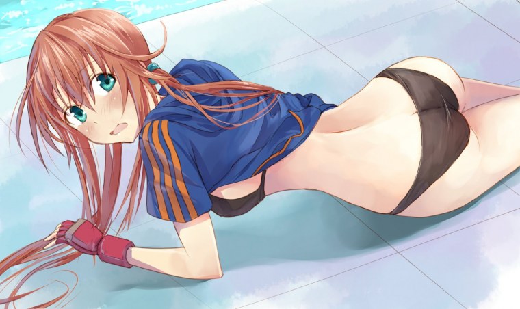 Аниме арт девушки в трусах