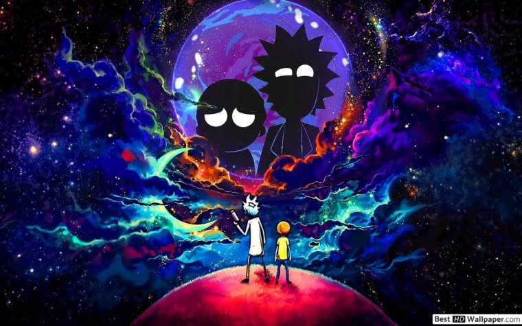 Арт Рик и Морти 4к