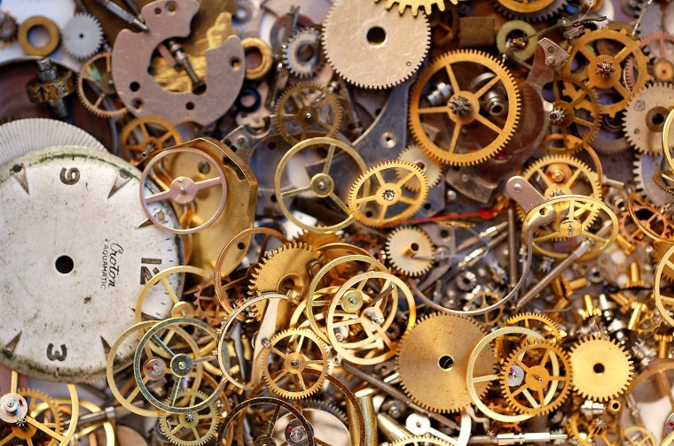 Старинный часовой механизм