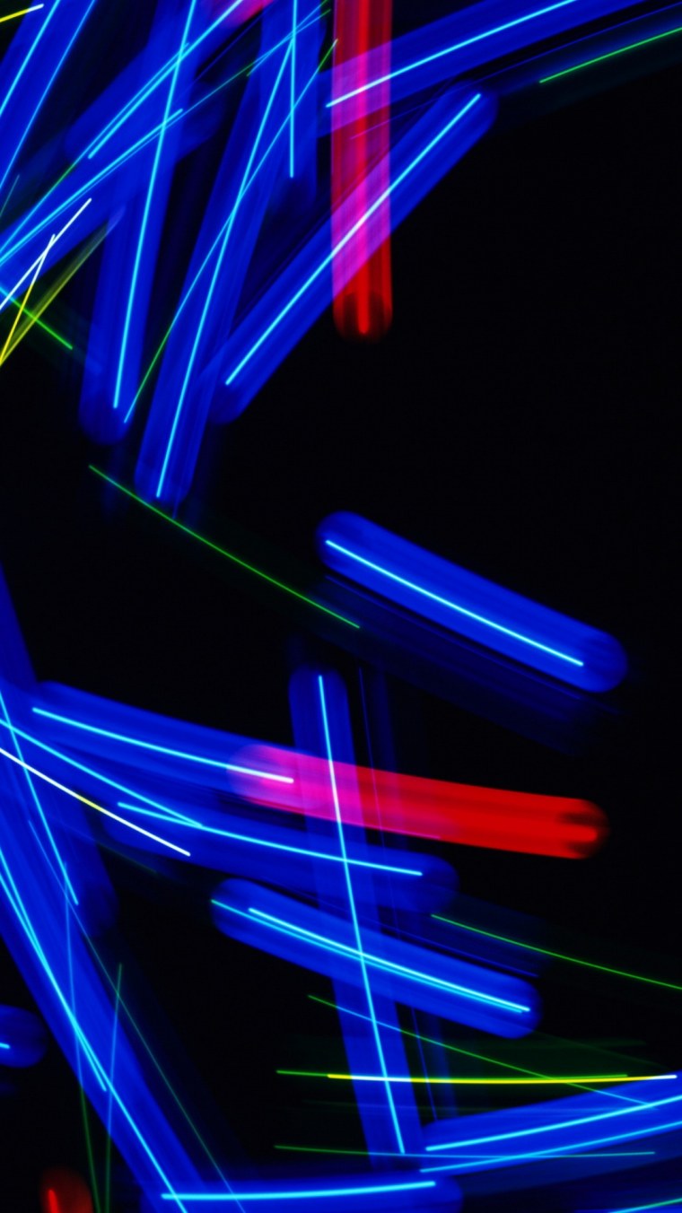 Неон на черном фоне