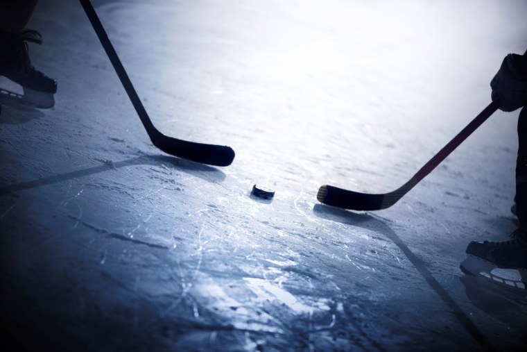 Фон хоккеист на льду