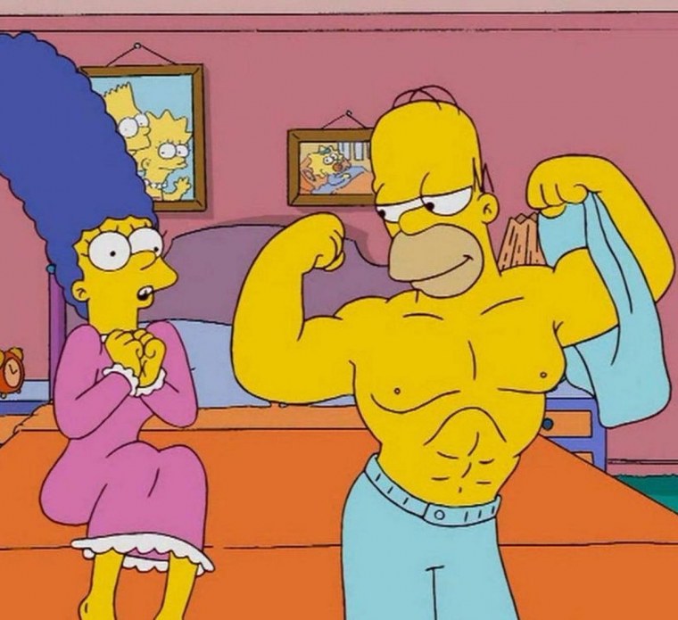 Накаченный барт симпсон