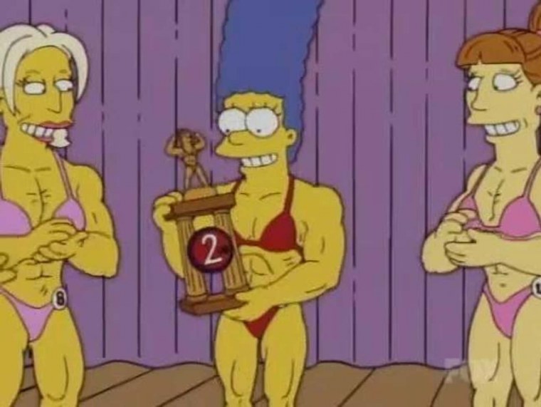 Мускулистая мардж симпсон