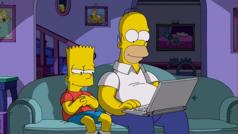 Барт симпсон и гомер симпсон