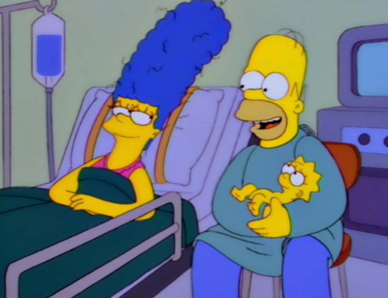 Гомер симпсон и Мэгги