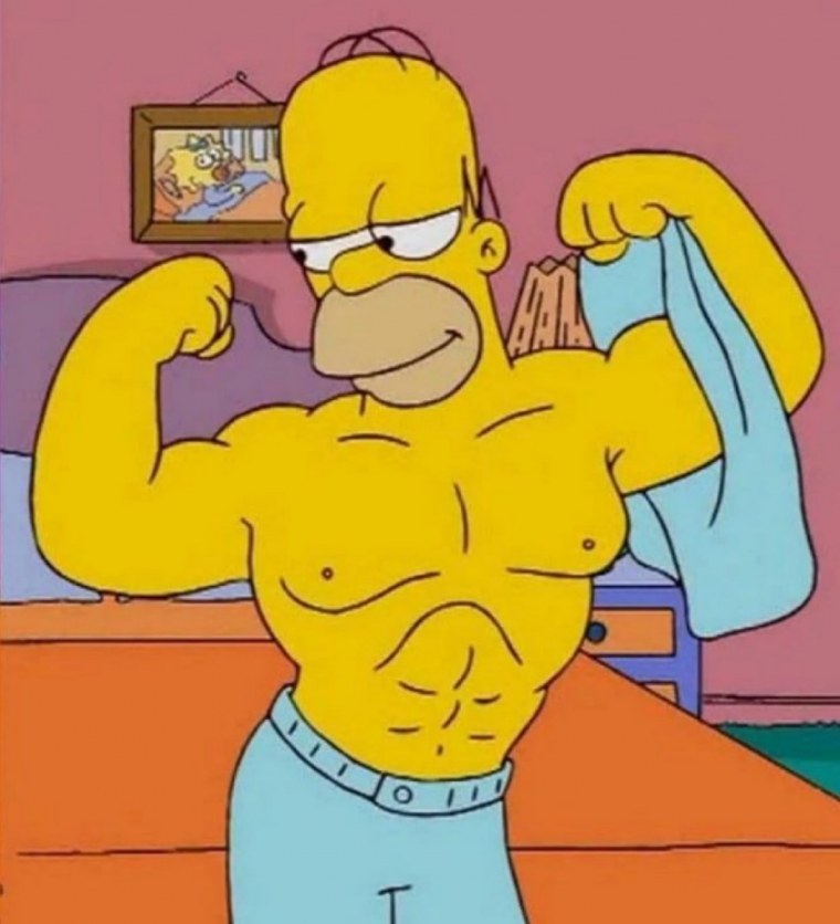 Гомер симпсон худой