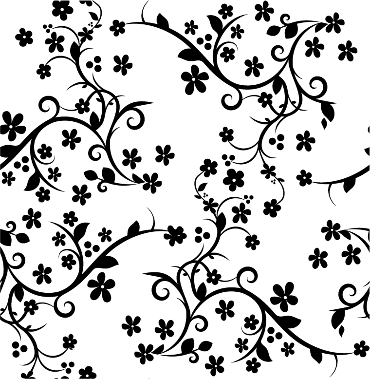 Орнамент черно белый