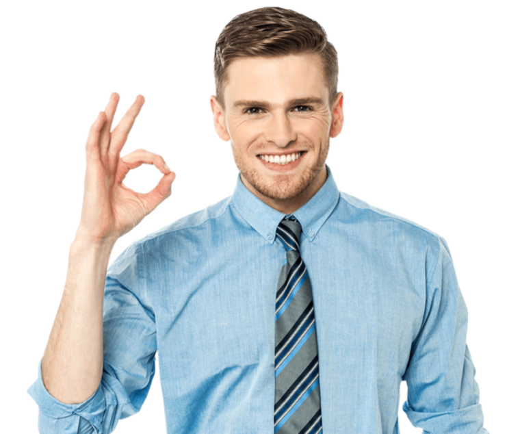 Довольный мужчина