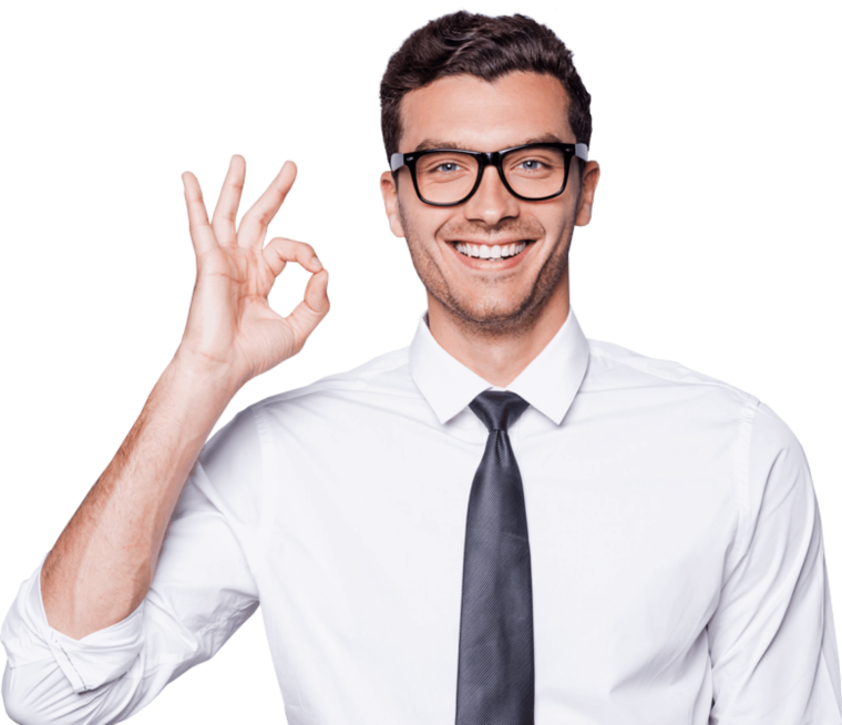 Довольный бизнесмен