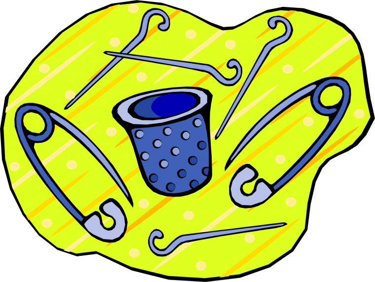 Нитки ножницы Булавки